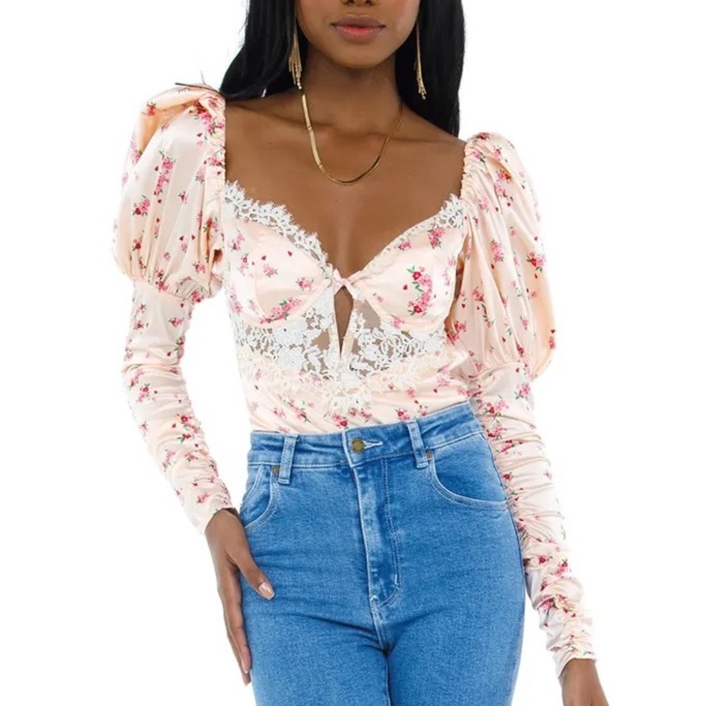 For Love and Lemons Aster Bodysuit